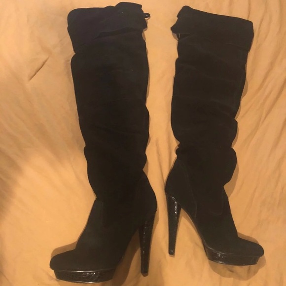bakers thigh high boots